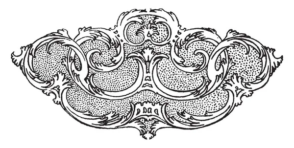 このパターン ビンテージの線描画や彫刻イラストの章を区切るため花のディバイダー — ストックベクタ