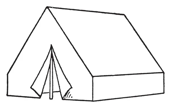 Ist Ein Stylisches Zelt Das Normalerweise Aus Stoff Gebaut Wird — Stockvektor