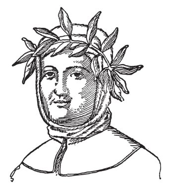 Çelenk ile adam Vektör illüstrasyon