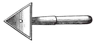 Bu örnekte Temizleme güverte, vintage çizgi çizme veya illüstrasyon oyma için kullanılan gemi raspa temsil eder..