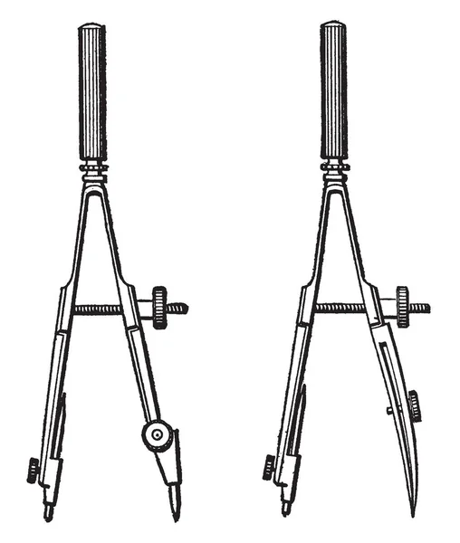 Drawing Compass Используется Рисования Точных Кругов Дуг Можно Использовать Рисования — стоковый вектор