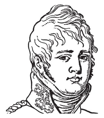Çar Alexander, 1777-1825, o İmparatoru 1801 Rusya'nın 1825, vintage çizgi çizme veya illüstrasyon oyma olduğumu