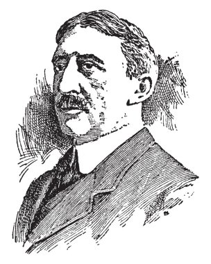 Edwin Anderson Meclis üyesi, 1861-1931, o Kuzey Carolina Üniversitesi, Tulane Üniversitesi ve Virginia Üniversitesi, vintage çizgi çizme veya oyma illüstrasyon başkanı oldu
