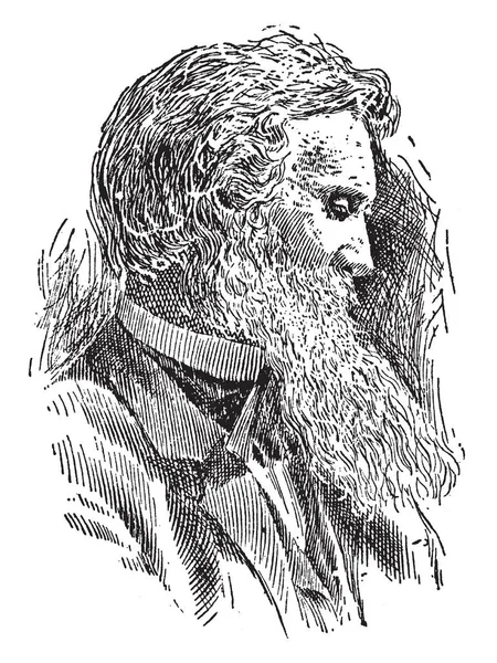 John Muir 1838 1914 Byl Skotská Americký Přírodovědec Autor Filozof — Stockový vektor