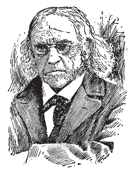 Theodor Mommsen 1817 1903 Han Var Tysk Klassisk Filolog Historiker — Stock vektor