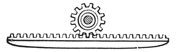 Questa Illustrazione Rappresenta Funzione Machinery Rack Disegno Linee Vintage Illustrazione — Vettoriale Stock