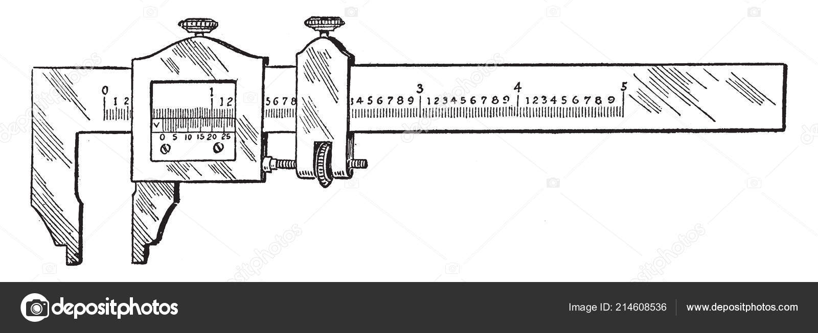 The smallest division on the main scale of a Vernier calipers is 0.1 cm.  Ten divisions of the Vernier scale correspond to nine divisions of the main  scale. The figure below on