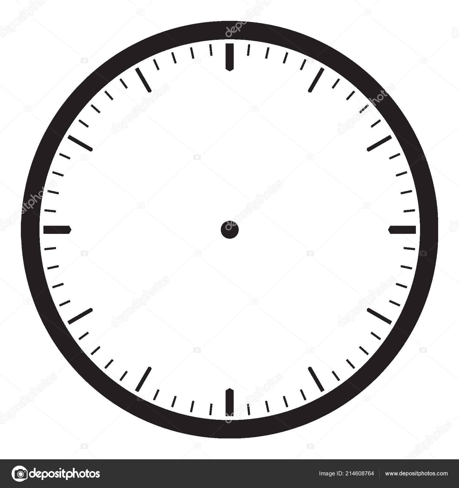 Clock face line drawing Blank Clock Which Clock Face Dash Marks