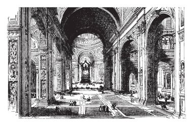 St. Peter's Hac ve ayinle işlevleri için bir yer olarak ünlüdür. St. Peter's tüm iç bolca mermer, kabartmalar, mimari plastik ve altın yaldız, vintage çizgi çizme veya oyma illüstrasyon ile dekore edilmiştir.