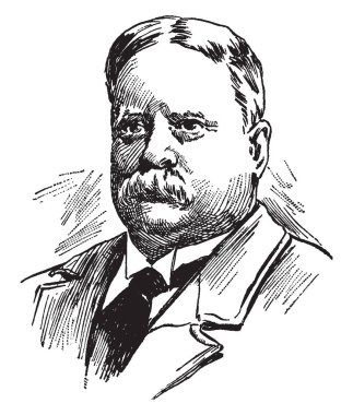 Fithugh Lee, 1835-1905, o Konfederasyon süvarileri genel Amerikan İç Savaşı ve Virginia, vintage çizgi çizme veya oyma illüstrasyon Valisi oldu