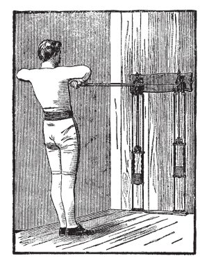 Basık saç kök ve toprak parçacıklar, vintage çizim için incrusting veya illüstrasyon oyma bir resim gösteren tepe.