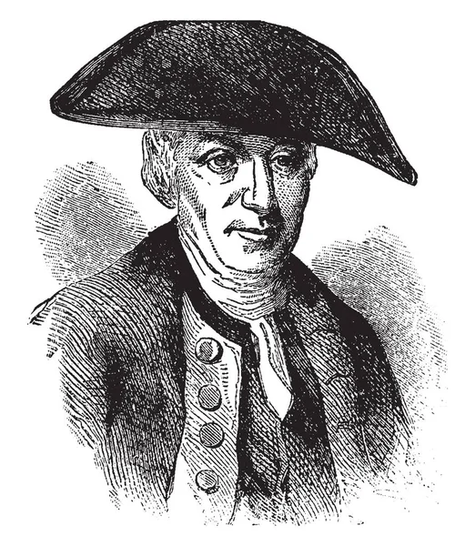 Abraham Whipple 1733 1819 Foi Comandante Guerra Revolucionário Americano Marinha —  Vetores de Stock