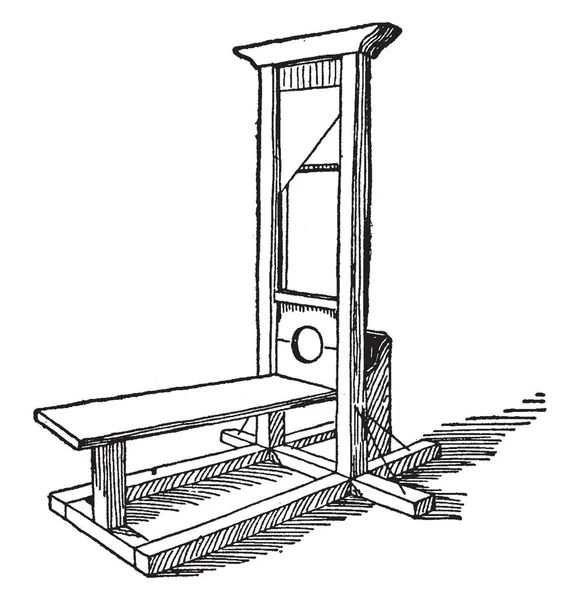 Dies Ist Eine Alte Zeitmaschine Die Verwendet Wurde Bestrafen Vintage — Stockvektor