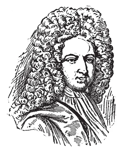 ダニエル デフォー 1660 1731 彼は英語のトレーダー ジャーナリスト パンフレット およびスパイ 彼の小説ロビンソン クルーソー — ストックベクタ