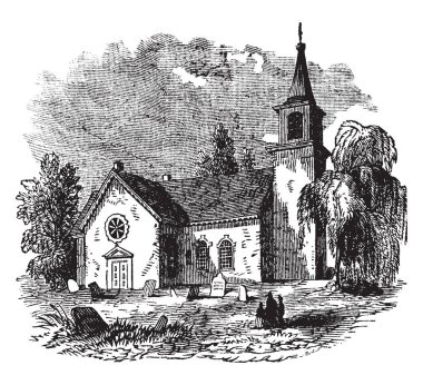 St Martin-in--Fields Trafalgar Meydanı Westminster Şehir Kuzey-doğu köşesinde bir İngiliz Anglikan Kilisesi var. Saint Martin Tours, vintage çizgi çizme veya oyma illüstrasyon adanmış.