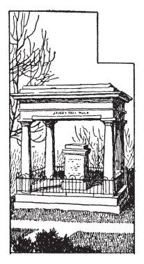 Göğüs egzersiz ağırlık her iki silah çekerek bir adam tarafından yapılmaktadır. O sol kolunun omuz, vintage çizgi çizme veya oyma illüstrasyon rahatlatıcı süre sağ kolu tarafından kilo çekiyor.