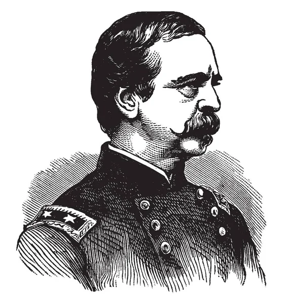 Daniel Edgar Sickles 1819 1914 Hij Een Amerikaans Politicus Militair — Stockvector