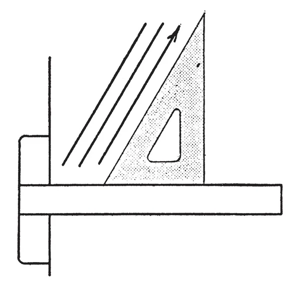 Triángulo Configurado Para Grados Grados Con Vertical Determinar Ángulo Triángulo — Archivo Imágenes Vectoriales