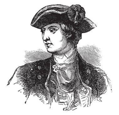 David Wooster, 1710-1777, Fransız ve Kızılderili Savaşı ve Amerikan Bağımsızlık Savaşı, vintage çizgi çizme veya oyma resim görev yapan Amerikalı bir general olduğunu