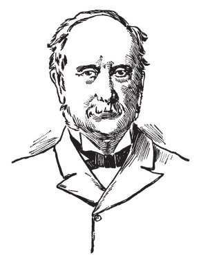 David Dudley alan, 1805-1894, Amerikan Medeni Usul Hukuku, vintage çizgi çizme veya oyma illüstrasyon gelişmesine önemli katkıları yapan Amerikalı bir avukat ve hukuk reformcu olduğunu