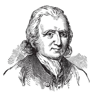 Cadwallader Colden, 1688-1776, o bir doktor, bilim adamı ve New York Eyaleti, vintage çizgi çizme veya oyma illüstrasyon için Vali Yardımcısı yapıldı.