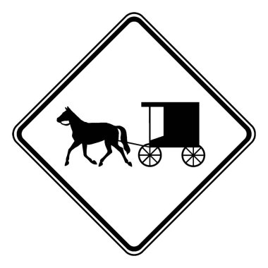 Renk at çizilmiş araçlar işaretleri kullanılabilir konumlar için uyarı yol kullanıcıları için beklenmedik yerlerde yolun kamyonlar, vintage çizgi çizme veya oyma illüstrasyon içine girişleri.