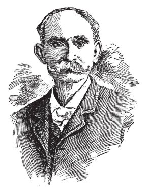 Maximo Gomez y Baez, 1836-1905, o bir Küba'nın on yıl savaştan İspanya karşısında 1868 için 1878'de Tümgeneral ve Küba'nın o ülkenin bağımsızlık savaşı 1895 dan 1898 için askeri komutanı, vintage çizgi çizme veya oyma illüstrasyon yapıldı.