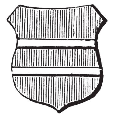 Barrulet sıradan barrulet yarım dolap, vintage satır çizim veya illüstrasyon oyma yarım çubuktur.