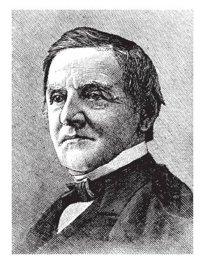 Samuel J. Tilden, 1814-1886, o New York ve 1876 tartışmalı seçimde Başkan, vintage çizgi çizme veya oyma illüstrasyon için Demokrat aday 25 Valisi oldu