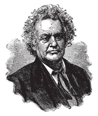 Joshua Reed Giddings, 1795-1864, Amerikalı bir avukat, politikacı ve ABD Temsilciler Ohio, vintage çizgi çizme veya oyma illüstrasyon temsilcisi olduğunu