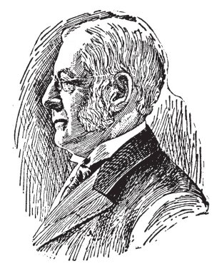 Charles William Eliot, 1834-1926, o bir Amerikan eğitimci ve 21 Harvard Üniversitesi den başkanı 1869 1909, vintage çizgi çizme veya oyma illüstrasyon yapıldı.