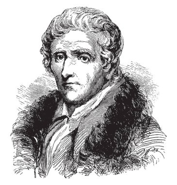 Daniel Boone, 1734-1820, o bir Amerikan öncü, explorer, nitelendiren ve Amerika Birleşik Devletleri onun arama ve düzenleme, vintage çizgi çizme veya oyma illüstrasyon için ünlü ilk halk kahramanlarından biri yapıldı.