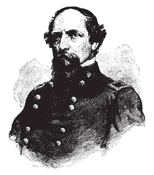 James Brewerton Ricketts 1817 1887 War Karriereoffizier Der Armee Der — Stockvektor