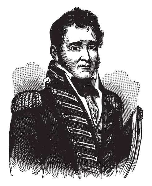 Johnston Blakeley 1781 1814 Amerika Birleşik Devletleri Donanması Nda Başarılı — Stok Vektör
