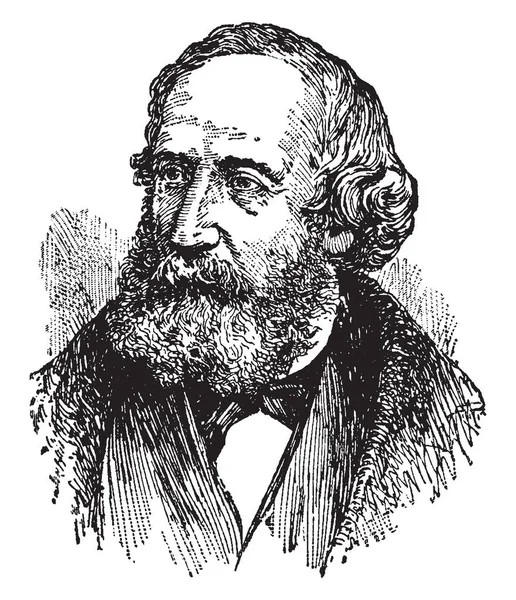 Cyrus West Field 1819 1892 Byl Americký Podnikatel Finančník Který — Stockový vektor