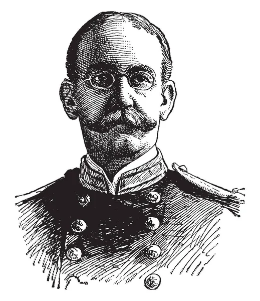 Charles Dwight Sigsbee 1845 1923 Foi Almirante Marinha Dos Estados — Vetor de Stock