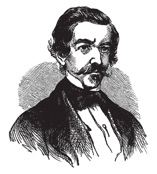 Raphael Semmes 1809 1877 Officier Dans Marine Confédérée Pendant Guerre — Image vectorielle