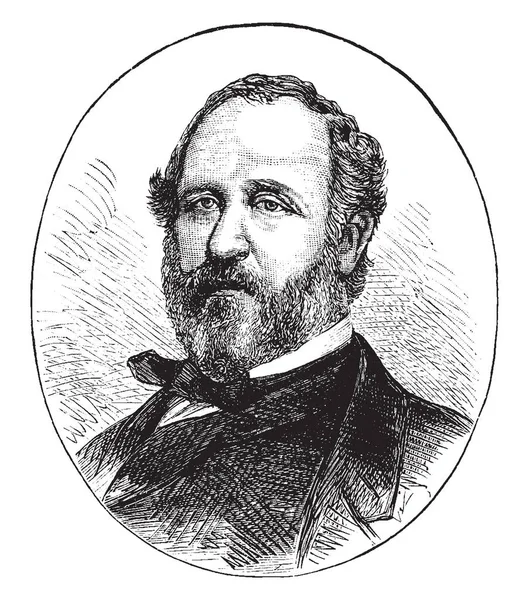 William Marcy Tweed 1823 1878 Fue Político Estadounidense Gran Sachem — Archivo Imágenes Vectoriales
