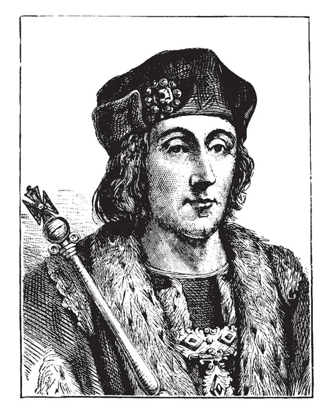 Henry Vii Ngiltere 1457 1509 1509 1485 Ngiltere Kral Tudor — Stok Vektör