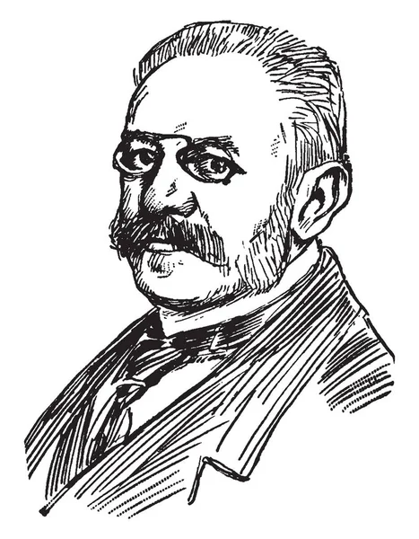 Jules Martin Cambon 1845 1935 Foi Diplomata Advogado Governador Geral —  Vetores de Stock