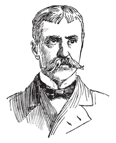 William Ludlow, 1843-1901, subay Kolordu mühendisleri ve Tümgeneral Birleşik Devletler Ordusu, vintage çizgi çizme veya oyma illüstrasyon biriydi