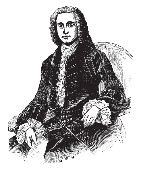 Τζορτζ Γκρένβιλ 1712 1770 Ήταν Ένας Πολιτικός Βρετανική Ουίγων Και — Διανυσματικό Αρχείο