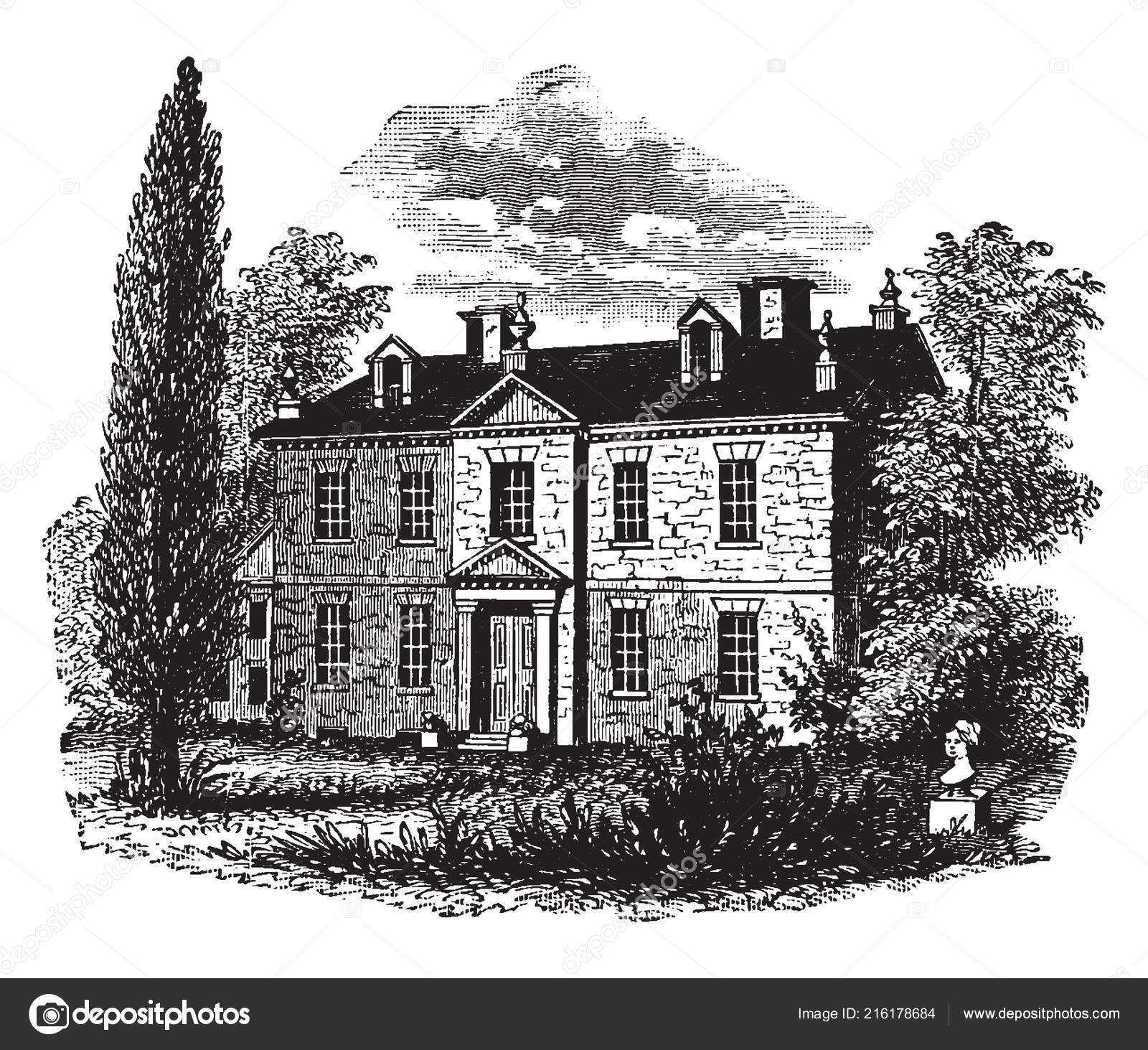 Image Depicts House Benjamin Chew Building Has Wonderful Front Yard