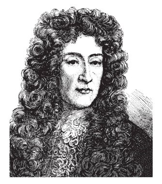James II İngiltere, İngiltere ve İrlanda, vintage çizgi çizme veya illüstrasyon oyma kralı yapıldı.
