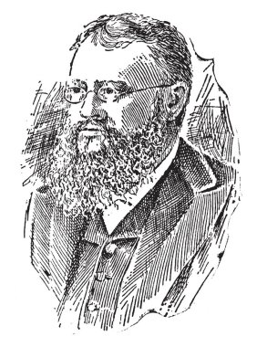 John Fiske, 1842-1901, bir Amerikalı felsefeci ve evrim, vintage çizgi çizme veya oyma illüstrasyon gibi bilimsel, felsefi, tarihsel düşününce Amerika ders boyunca ders verdi tarihçi biriydi