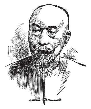 Li Hung Chang, 1823-1901, Çinli politikacı, genel ve birkaç büyük isyanlar bastırıldı ve Qing imparatorluk mahkeme, vintage çizgi çizme veya oyma illüstrasyon önemli pozisyonlarda görev yaptı ve Qing Hanedanlığı diplomat olduğunu