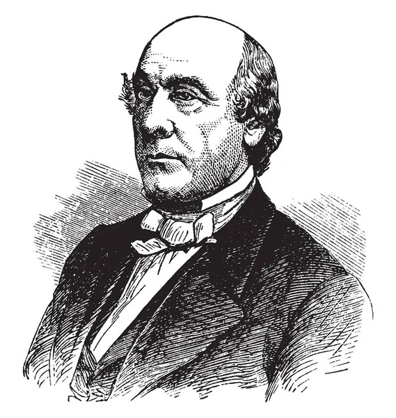 Henry Whitney Bellows 1814 1882 Fue Clérigo Estadounidense Presidente Comisión — Vector de stock