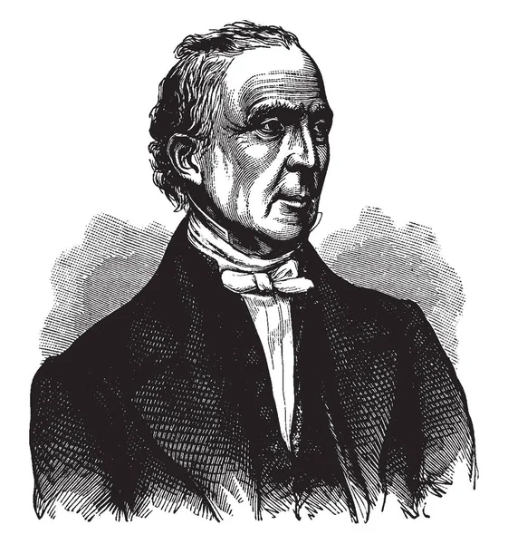 Josiah Quincy 1772 1864 Foi Educador Político Prefeito Boston Presidente —  Vetores de Stock