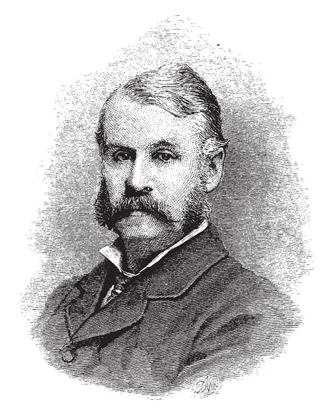 Sir William Gilbert 1836 1911 Fue Dramaturgo Libretista Poeta Ilustrador — Archivo Imágenes Vectoriales