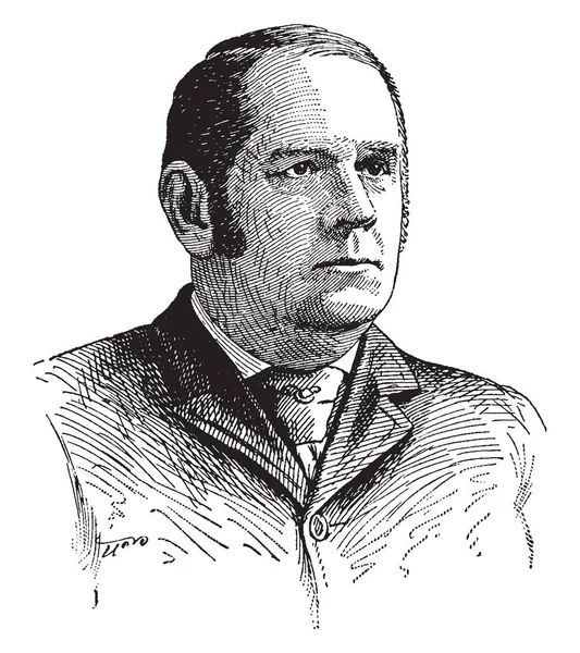 Marcus Alonzo Hanna 1837 1904 Fue Empresario Estadounidense Político Republicano — Vector de stock